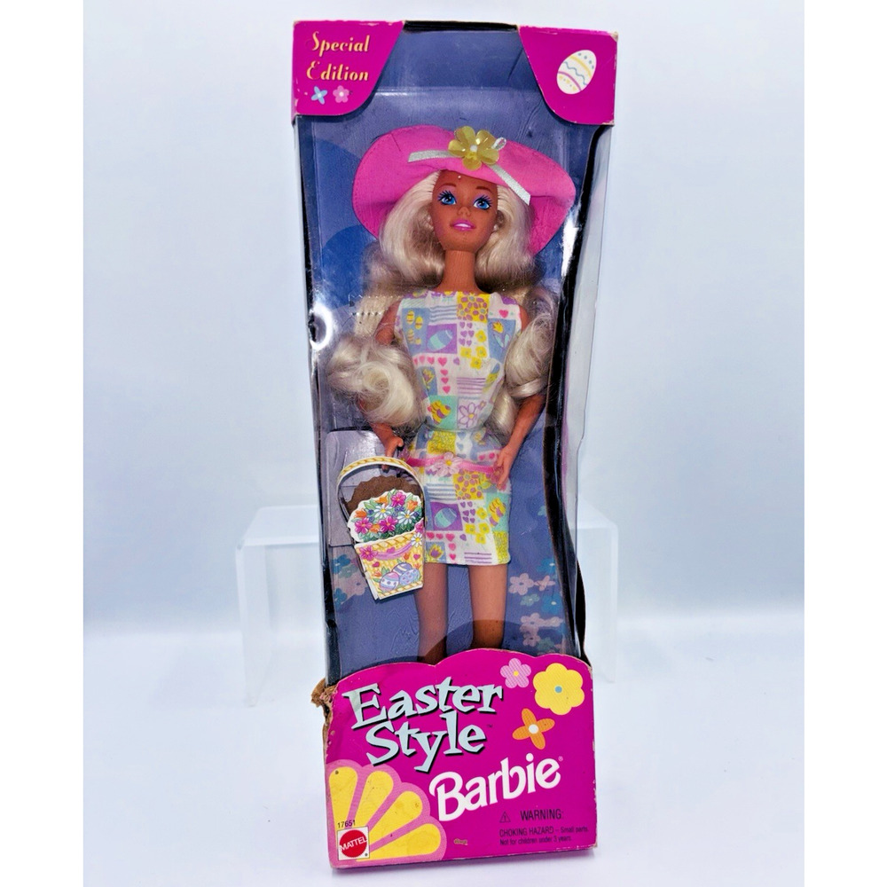 VTG 1997 Easter Style Special Edition Barbie Doll Mattel 17651 Sealed Box Damage
